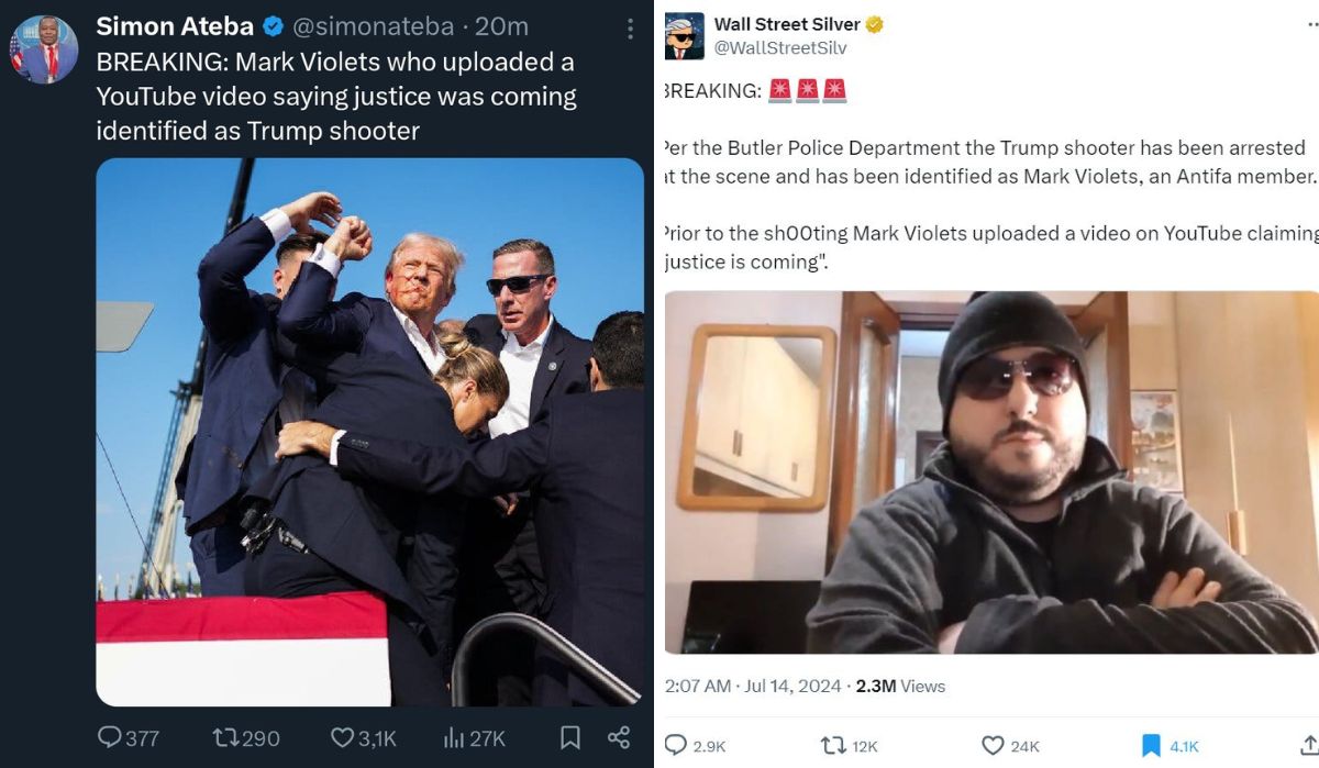 Posts going viral on social media in the US on the assassination attempt on former President Donald Trump | X