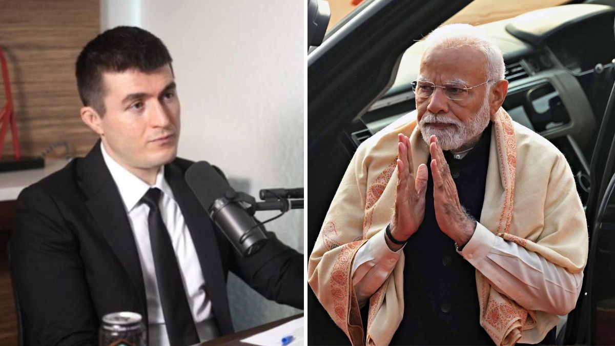 Lex Fridman and Narendra Modi