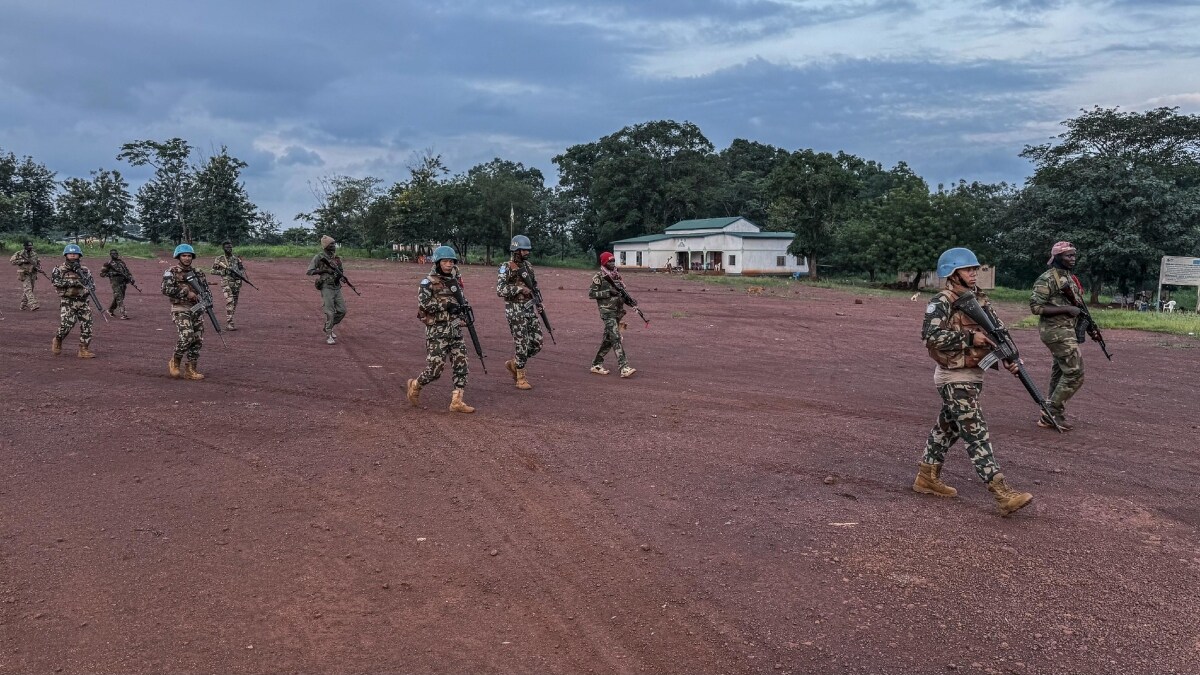 Image of UN Peacekeeping force used for representation | X