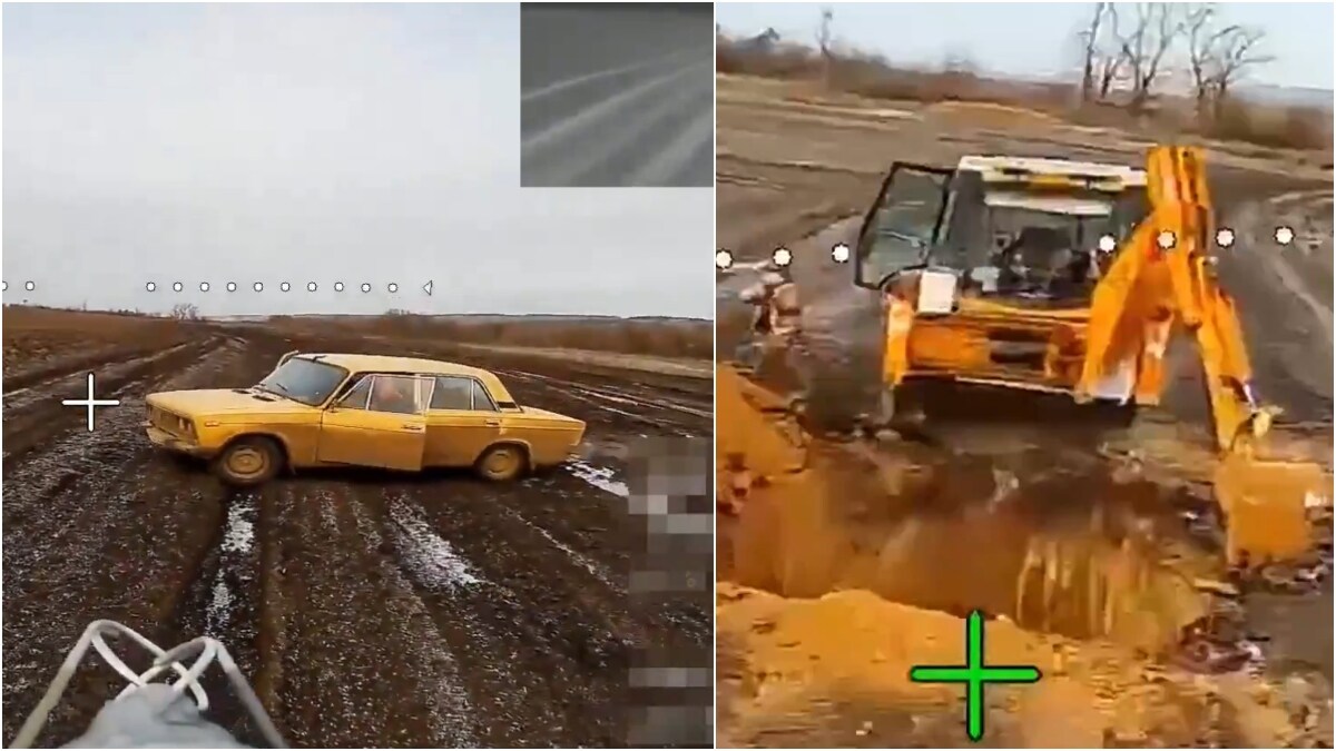 The viral video has been widely shared by Russian handles | X