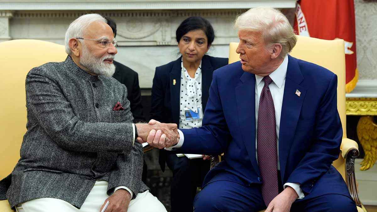 President Donald Trump meets with India's Prime Minister Narendra Modi in the Oval Office of the White House, Thursday | AP