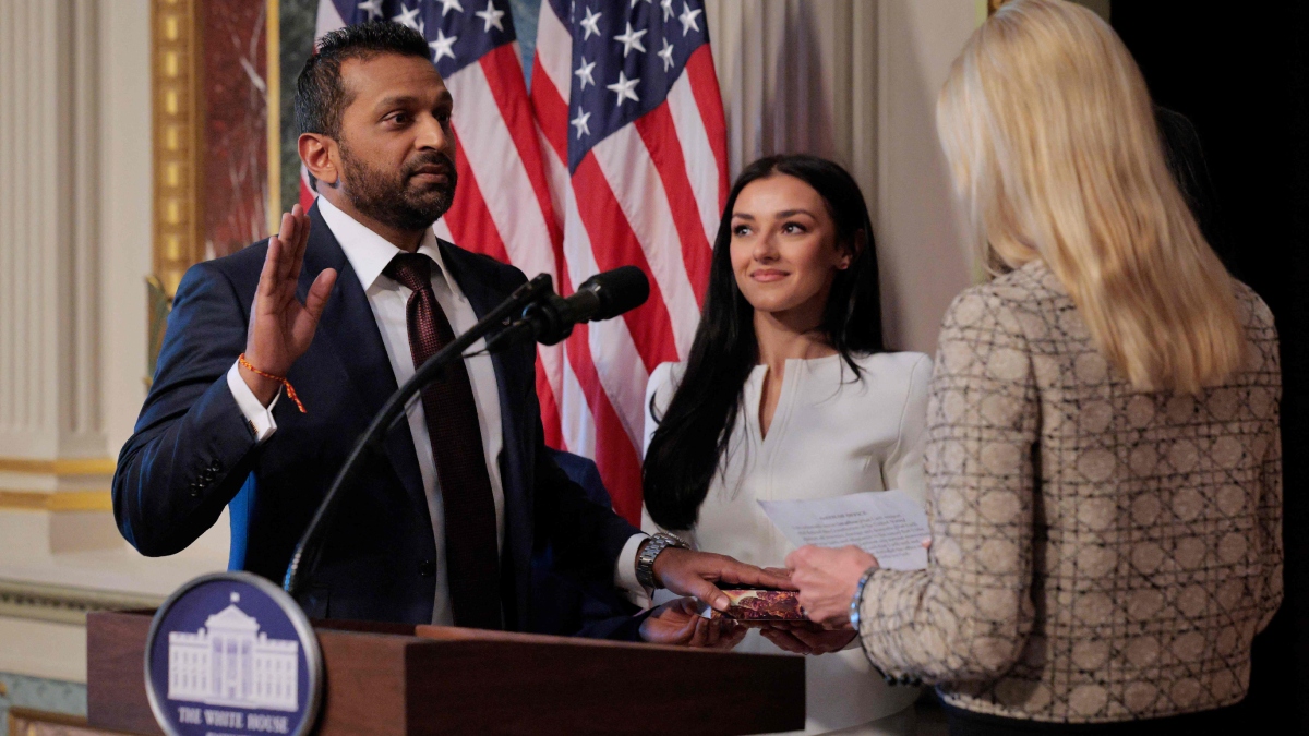 Kash Patel and his girlfriend Alexis Wilkins