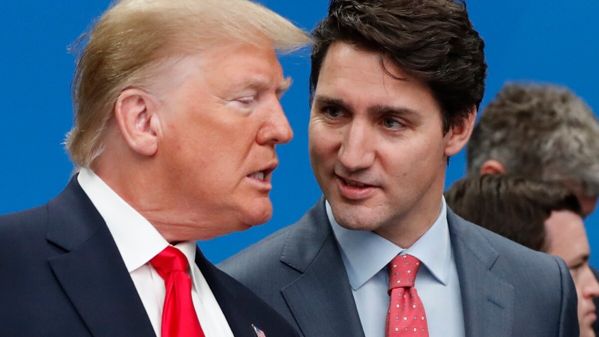 US President Donald Trump with Canadian Prime Minister Justin Trudeau | AP