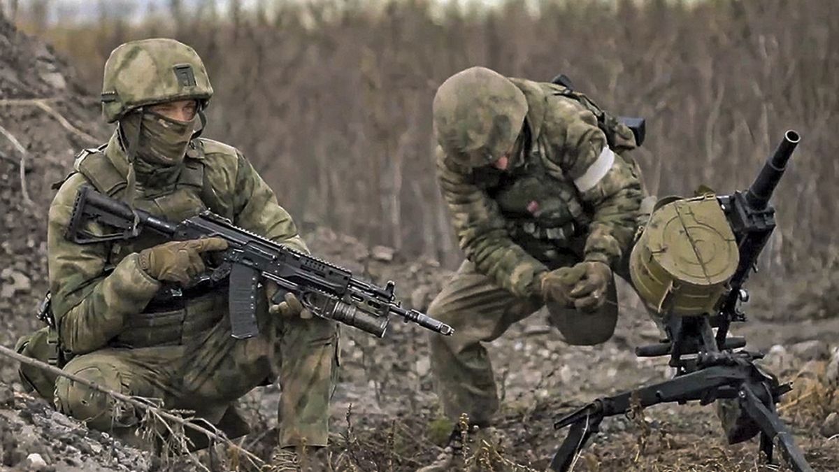 Russian soldiers attacking Ukraine - AP