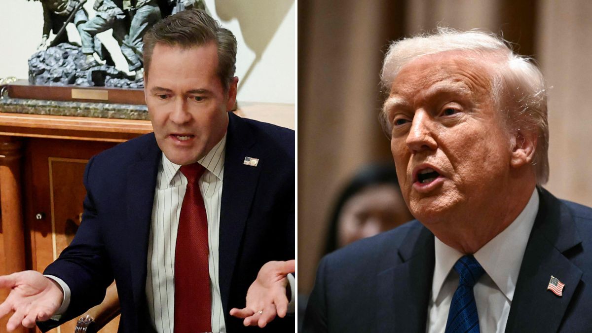 Mike Waltz and Donald Trump