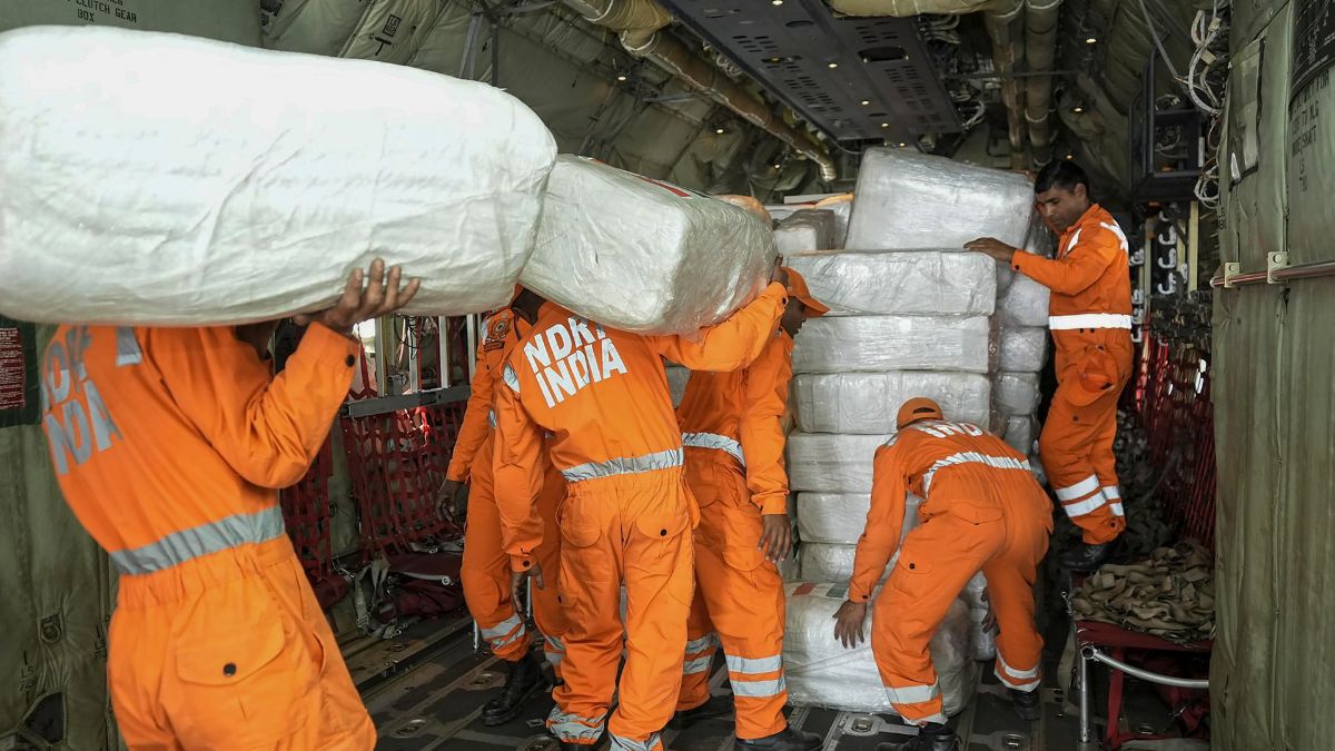 The 80-member NDRF team heads to earthquake-hit Myanmar to assist in rescue operations | PTI