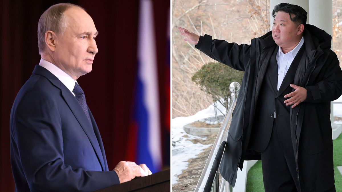 Vladimir Putin and Kim Jong-un