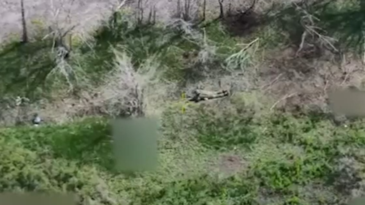 Russian soldiers on the ground before being killed by Ukraine's droned Russian soldiers on the ground before being killed by Ukraine's droned