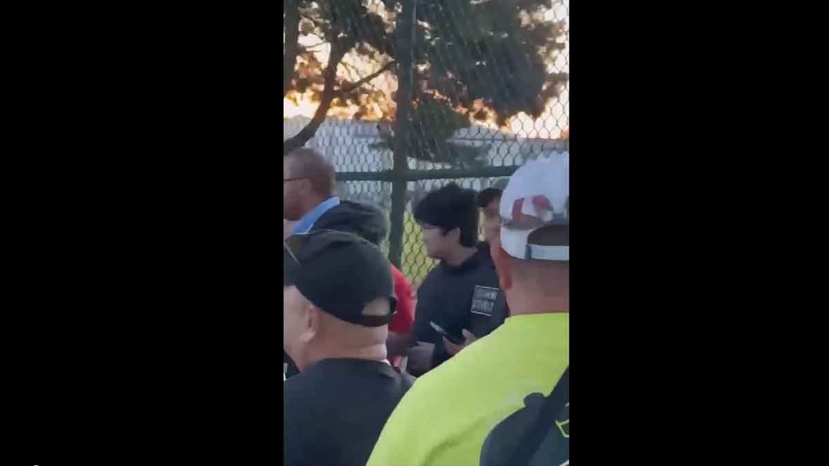 Pedestrians and locals held the accused till the police came to scene, in Vancouver, and arrested him | X