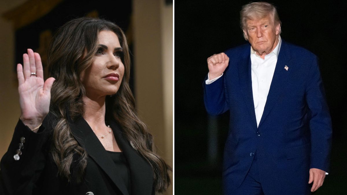 US Secretary of Homeland Security Kristi Noem has pushed the idea of a reality show for immigrants | AFP