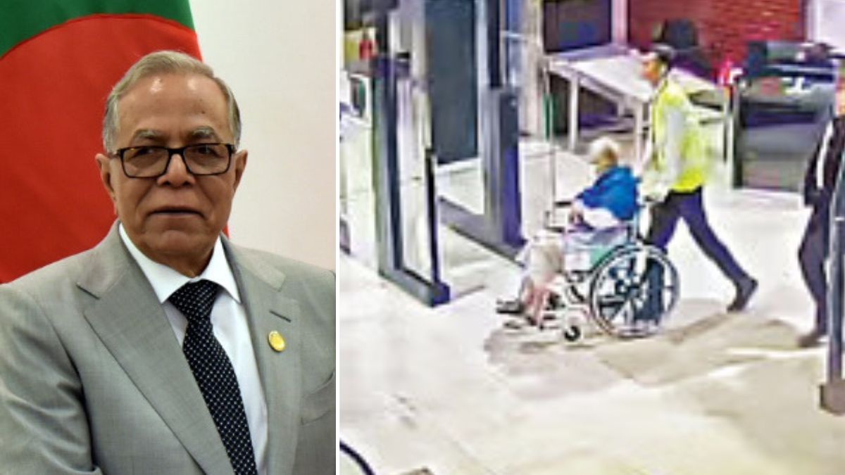 Former Bangladesh President Mohammad Abdul Hamid at Hazrat Shahjalal International Airport 
