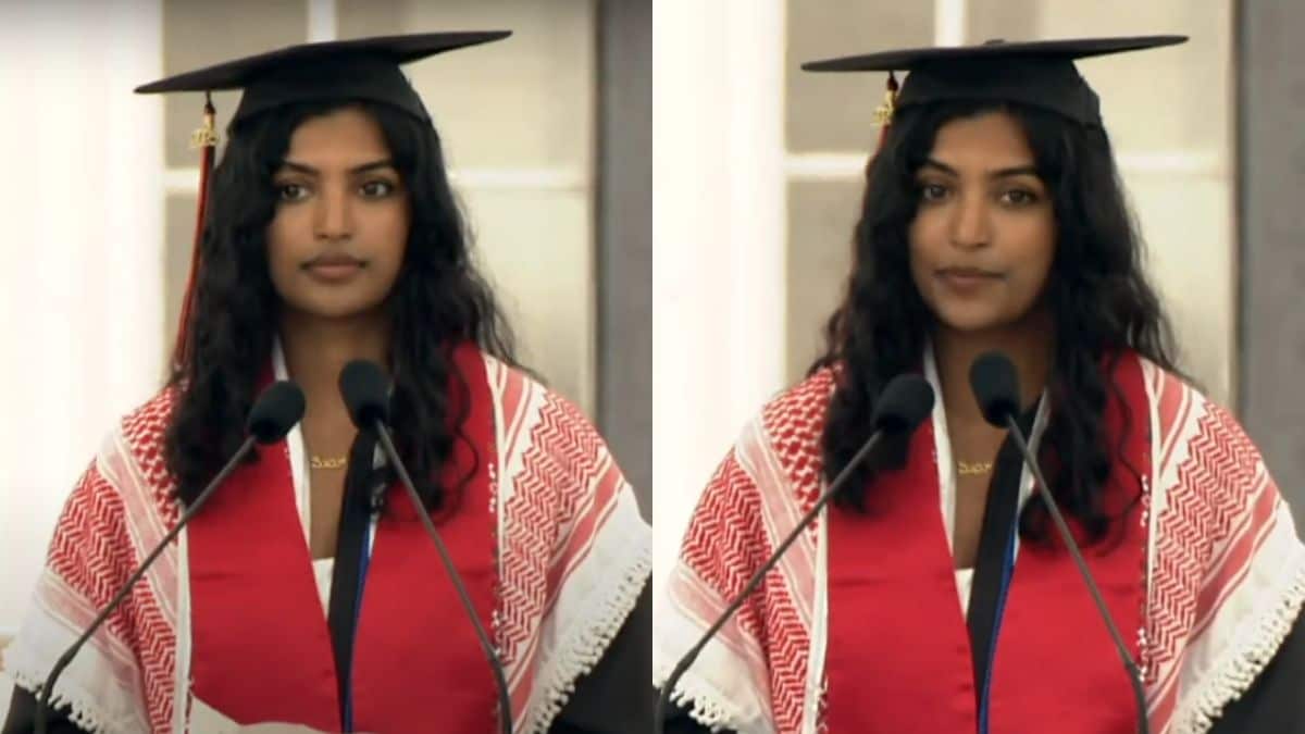 MIT Class of 2025 President Megha Vemuri delivers the speech | MIT/YouTube