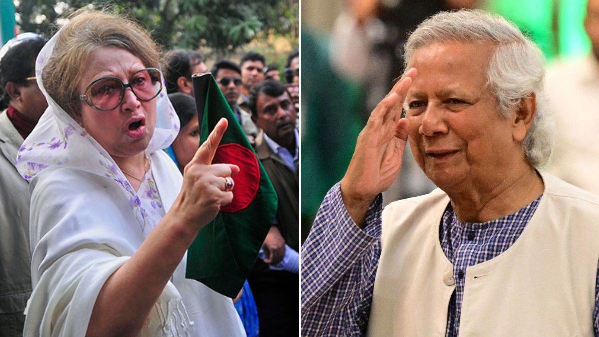 Khaleda Zia and Muhammad Yunus | AP, AFP
