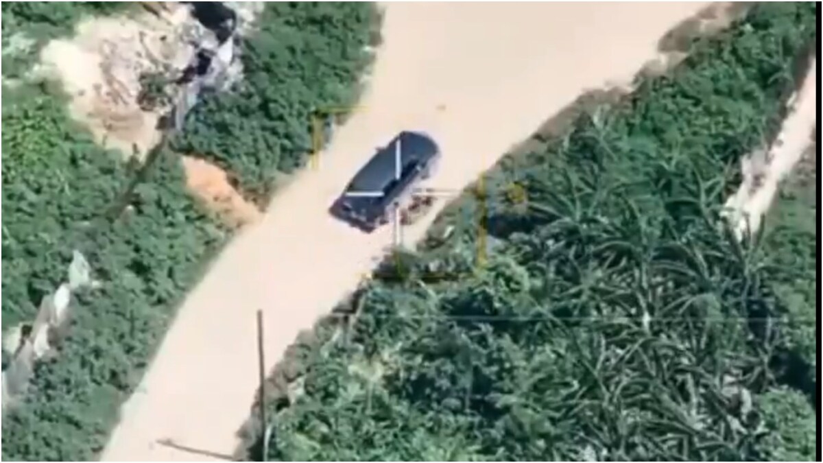 A video showing a Haitian Task Force drone targeting gangsters | X