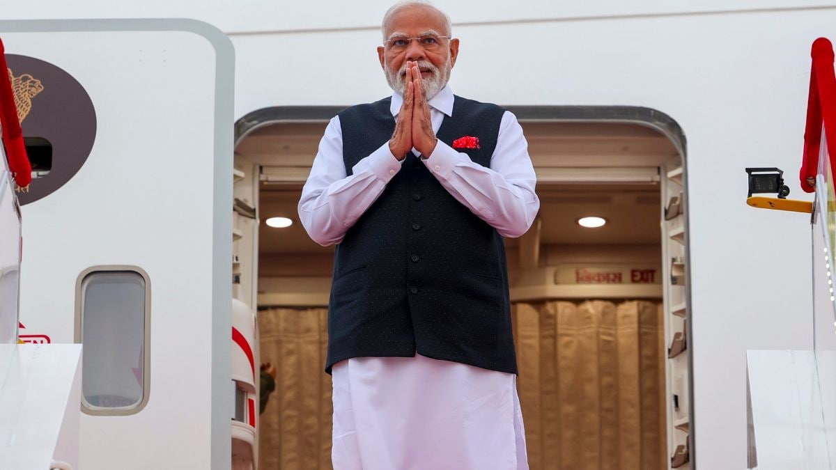 Prime Minister Narendra Modi greets upon his arrival at the airport, in Tianjin, China | PMO 