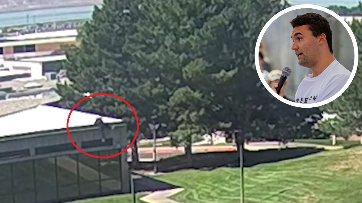 Charlie Kirk shooter caught on video