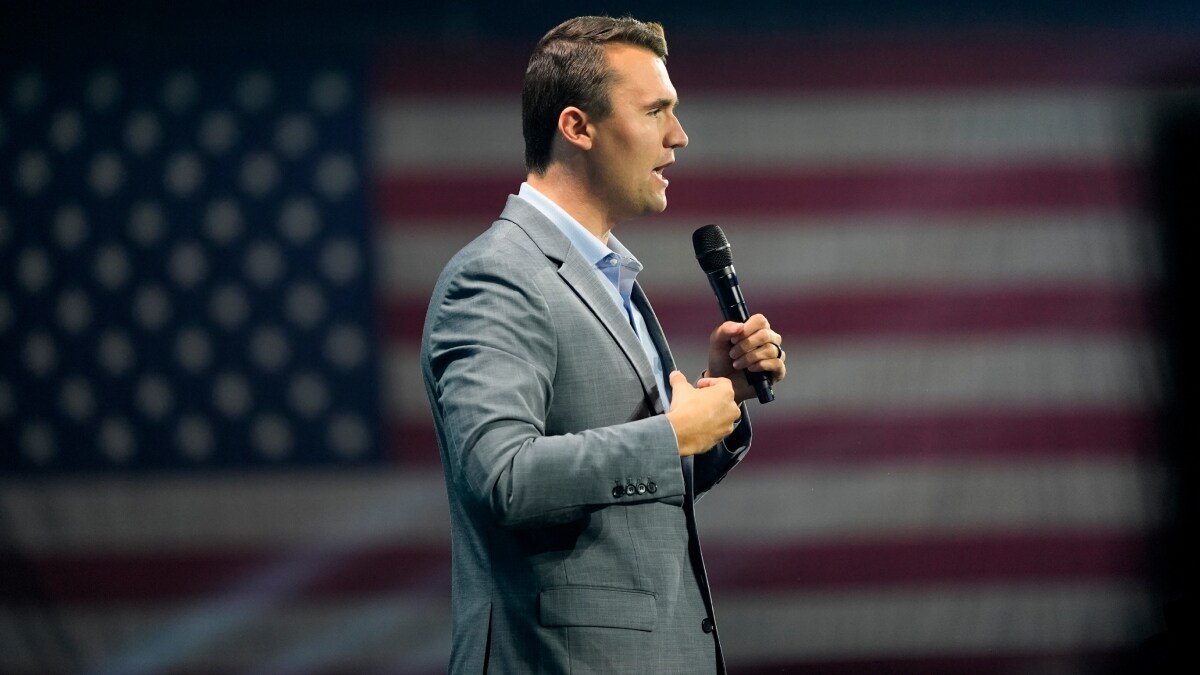 [FILE] Charlie Kirk who was gunned down in Utah