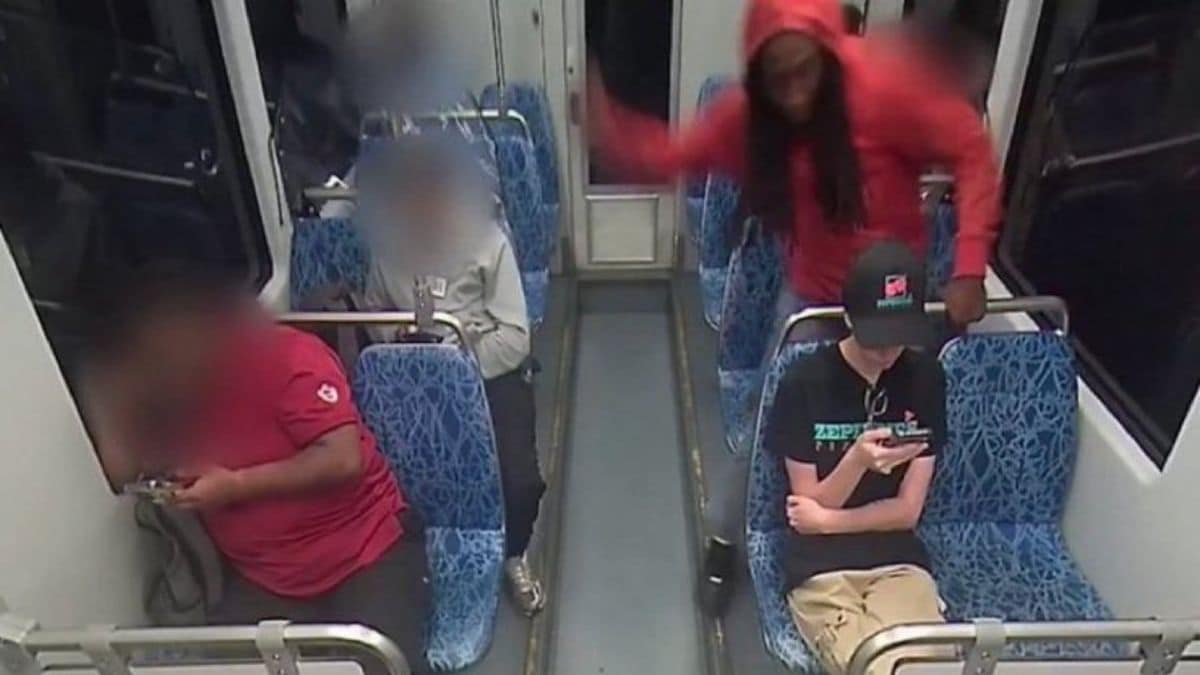 Iryna Zarutska, moments before she was stabbed by brown on a North Carolina train by Brown - 1