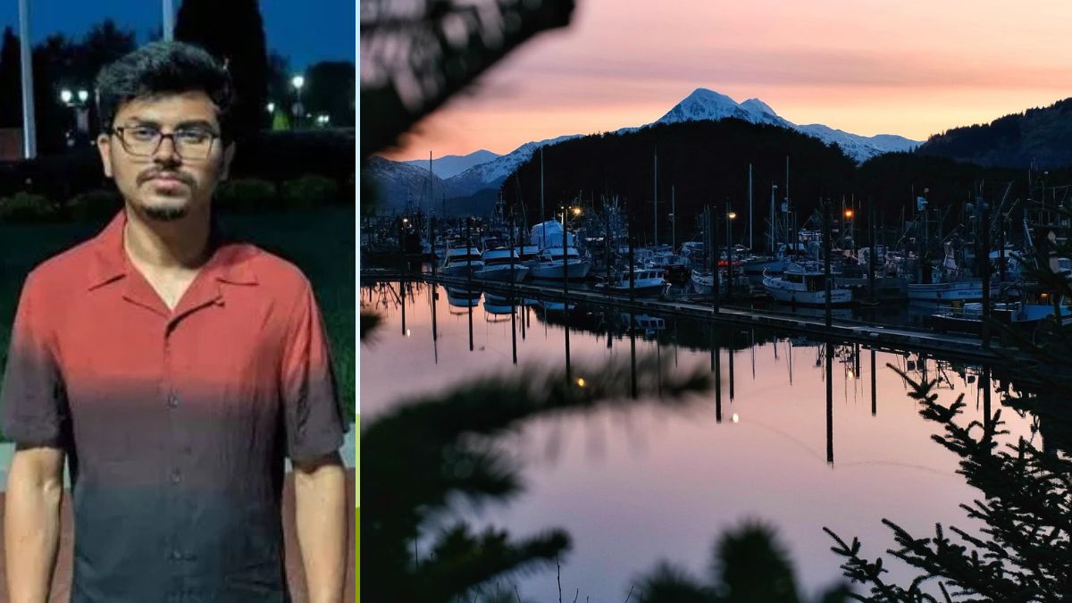 Karasani Hari Krishna Reddy (L); A representative image of Alaska (R) | X/@aware_the, Josh Gildersleeve via X/@TravelAlaska