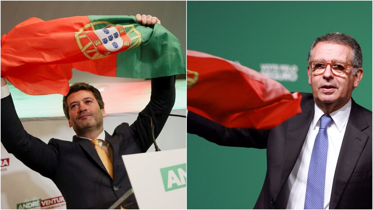Portuguese presidential candidate and Chega party leader Andre Ventura (L) and Socialist candidate Jose Antonio Seguro | Agencies