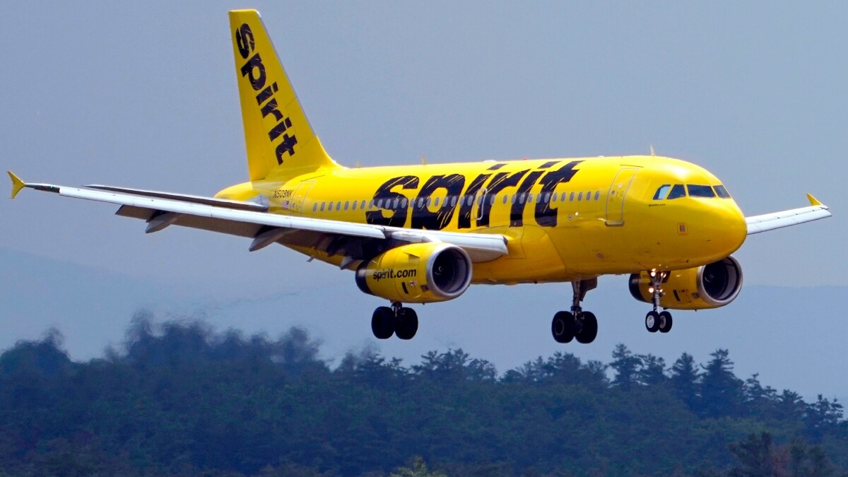 A Spirit Airlines 319 Airbus during landing | AP