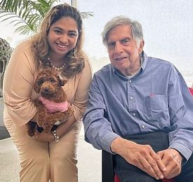 Anandita and Bijou with Ratan Tata