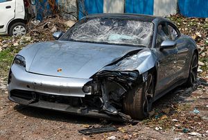 The Porsche that hit two young techies in Pune | PTI