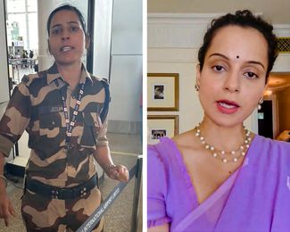 Kulwinder Kaur and Kangana Ranaut | PTI