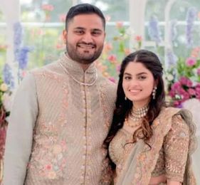 Jeet Adani and Diva Jaimin Shah