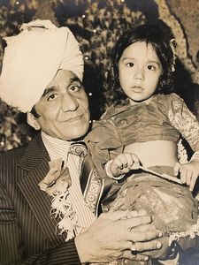 The columnist with her grandfather