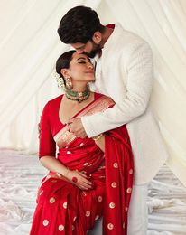 Sonakshi Sinha and Zaheer Iqbal at their wedding reception | Courtesy: Instagram@raw_mango