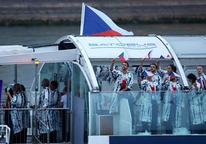 The Czech Republic team during the Olympics opening ceremony | AFP