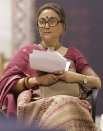 Actor-filmmaker Aparna Sen at a session on how Bengal’s textiles shape narratives in cinema.