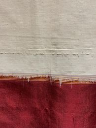 Cotton and silk are interwoven in the ilkal sari
