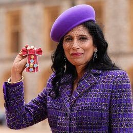 Leena Nair with her medal after being appointed a Commander of the Order of the British Empire | AFP