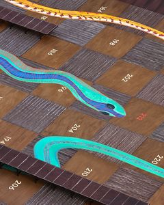 Louis Vuitton’s Snakes and Ladders runway | Instagram@louisvuitton