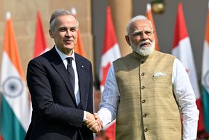 Mark Carney and Narendra Modi | Josekutty Panackal