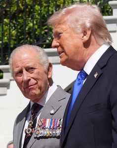 King Charles and Donald Trump | AP