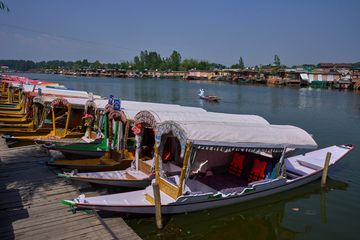 Anchored Shikaras on Dal Lake | AP