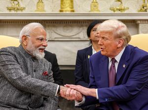 Prime Minister Narendra Modi with US President Donald Trump | PTI