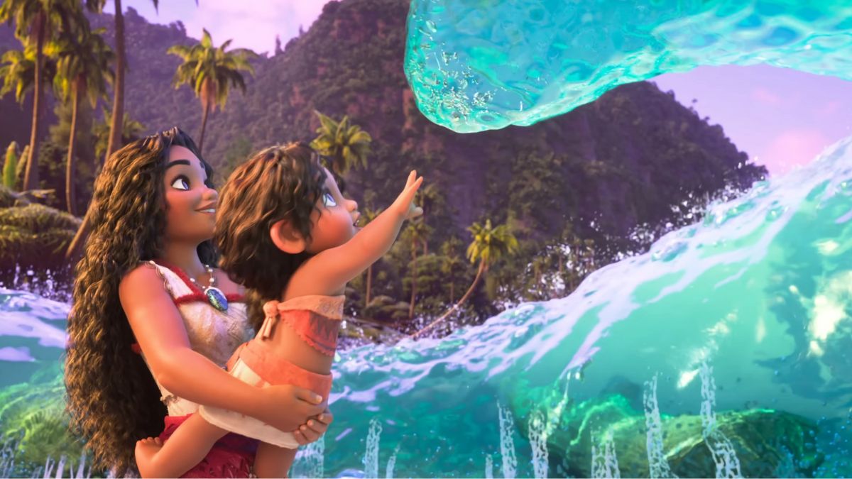 A still from Moana 2 featuring Moana and her sister Simea | Disney Inc