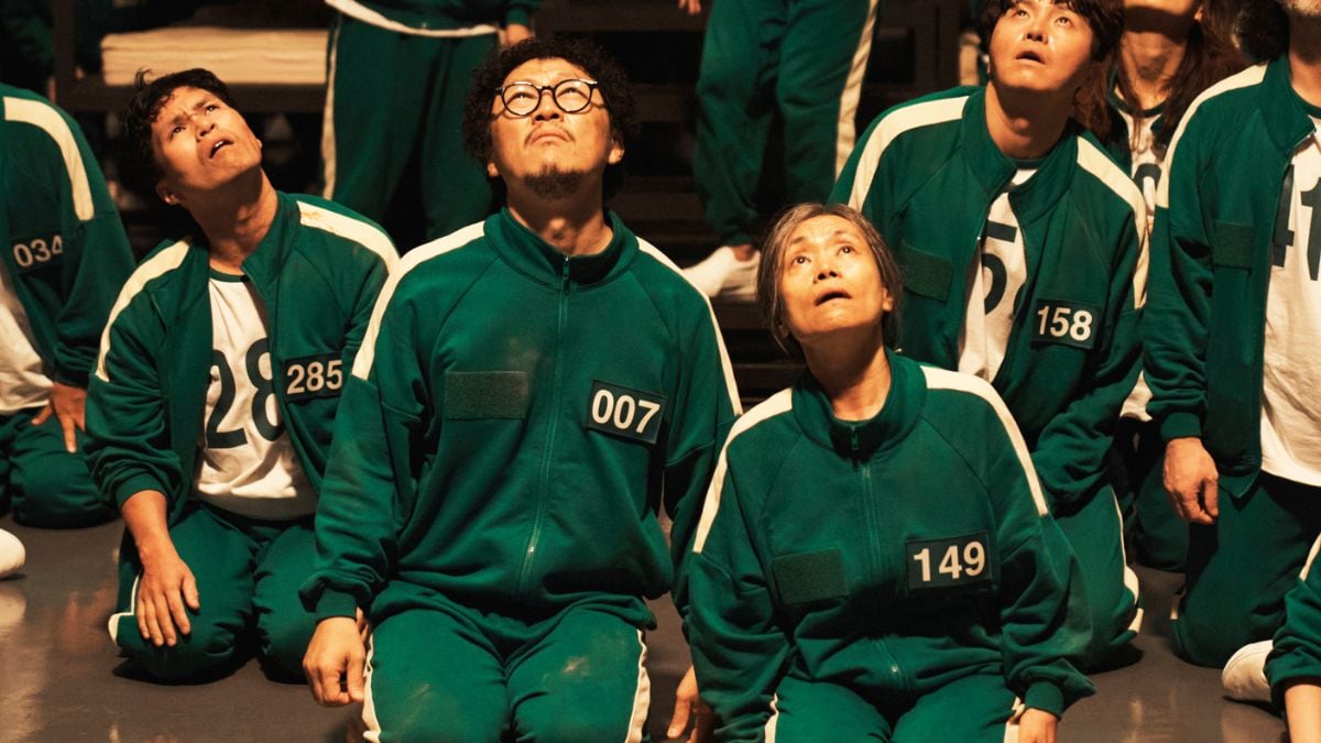 From left to right: Yang Dong-geun as Park Yong-sik, Kang Ae-sim as Jang Geum-ja in ‘Squid Game’ season 2 | No Ju-han/Netflix