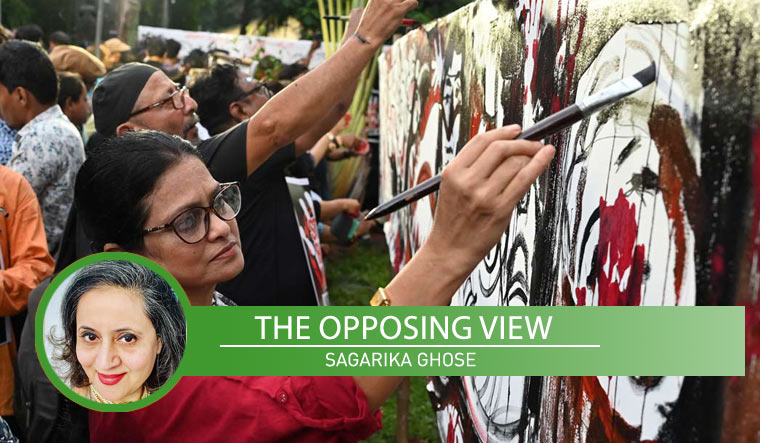 sagarika-artist-protest-salil