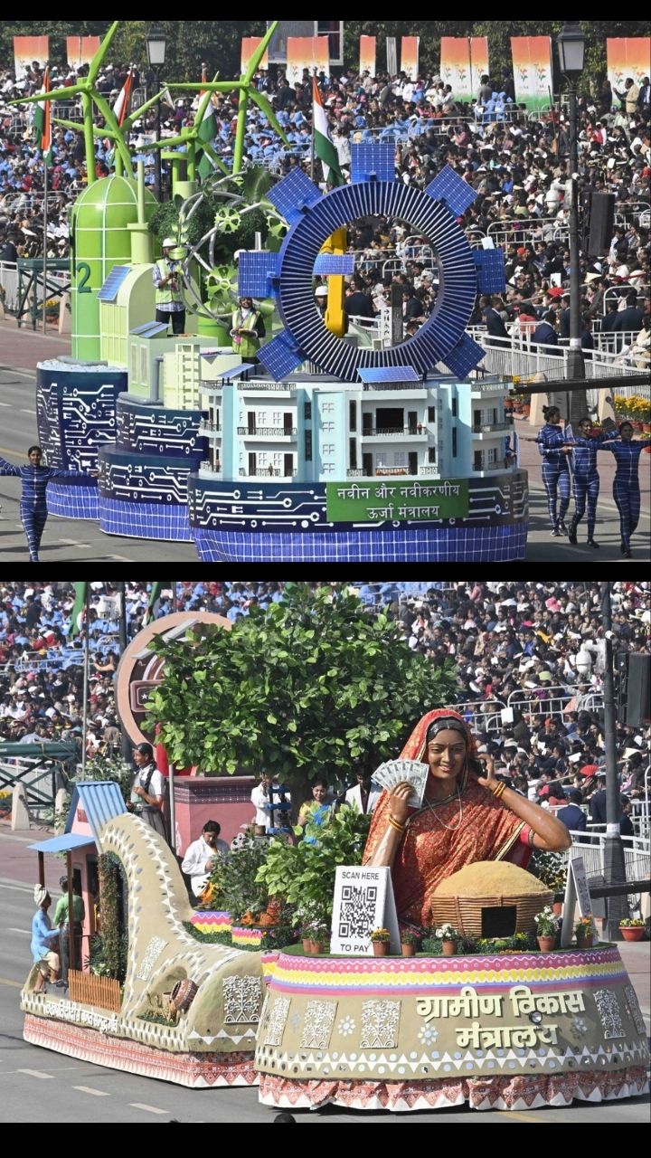 Eye-catching floats of Republic Day parade 2025