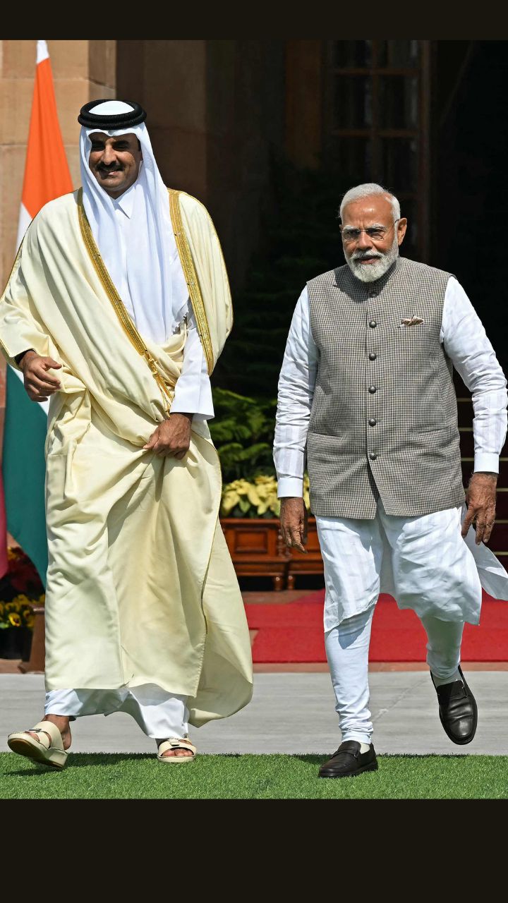 PM Modi meets Qatar emir Sheikh Tamim Bin Hamad Al-Thani