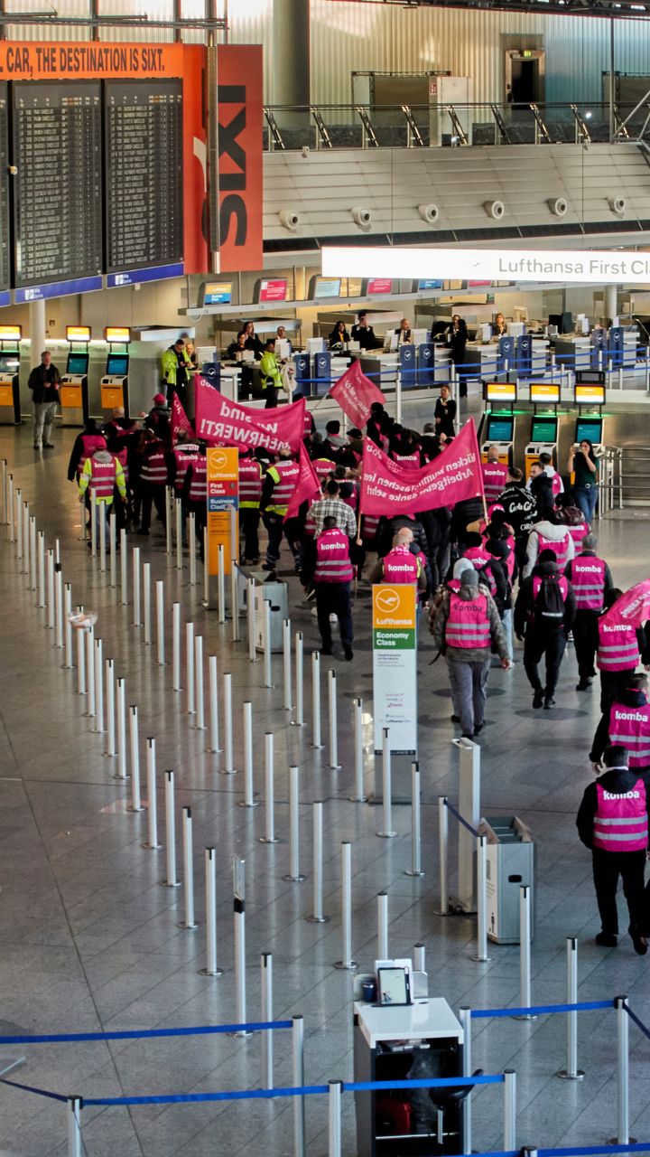 PHOTOS | German airports empty as service staff strike demanding pay hike